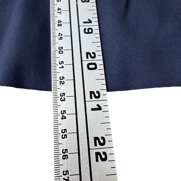 Armani Collezioni Blazer Jacket Women’s 12 Navy Floral Applique Waterfall Lapel - Picture 11 of 11